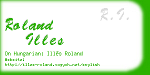 roland illes business card