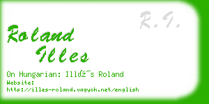 roland illes business card